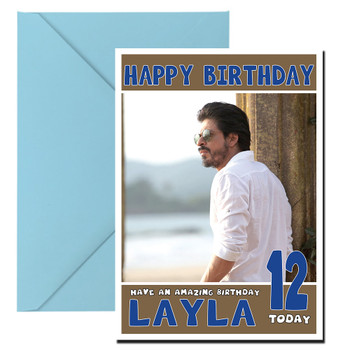 Shahrukh Khan 1 Bollywood Birthday Card Shahrukh Khan 1 Bollywood Birthday Card