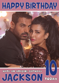 Welcome Back Bollywood Birthday Card