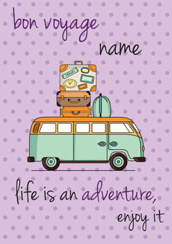 Bon Voyage Life Is An Adventure Suitcase 2 Birthday Card Bon Voyage Life Is An Adventure Suitcase 2 Birthday Card