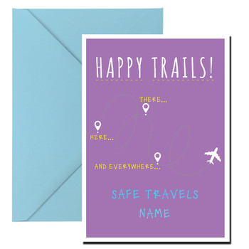 Happy Trails Birthday Card