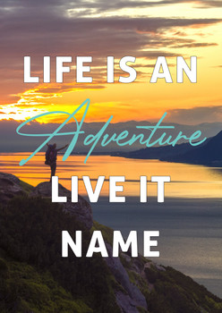 Life Is An Adventure Upload Photo Birthday Card Life Is An Adventure Upload Photo Birthday Card