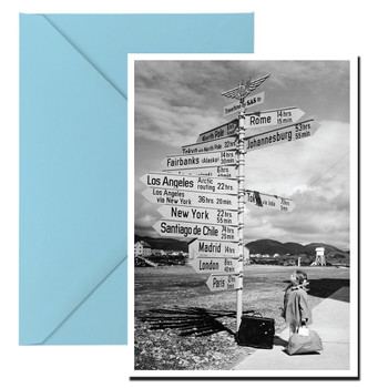World Sign Post No Personalisation Birthday Card World Sign Post No Personalisation Birthday Card
