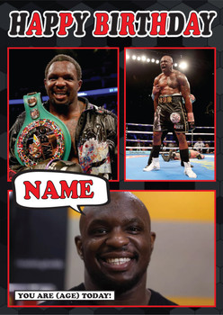 Dillian Whyte Mc1477 Birthday Card