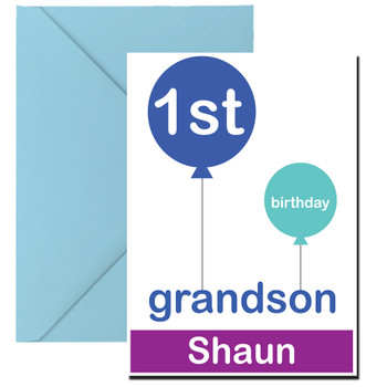 Happy Birthday Grandson Birthday Card