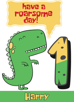 Have A Roarsome Day Birthday Card Have A Roarsome Day Birthday Card