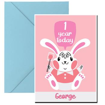 Sitting Rabbit Birthday Card Sitting Rabbit Birthday Card