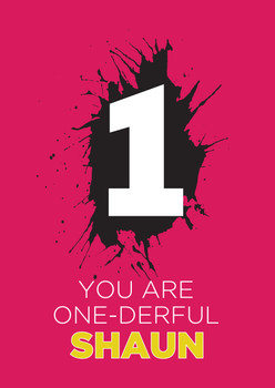 You Re One Derful Birthday Card You Re One Derful Birthday Card