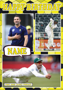 Dean Elgar Celebrity Fan Birthday Card