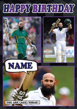 Hashim Amla Celebrity Fan Birthday Card