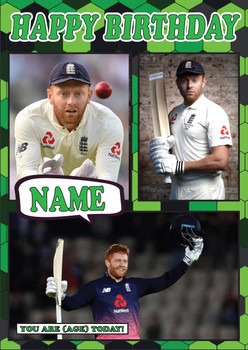 Jonny Bairstow Celebrity Fan Birthday Card