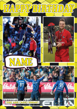 Jos Buttler Celebrity Fan Birthday Card