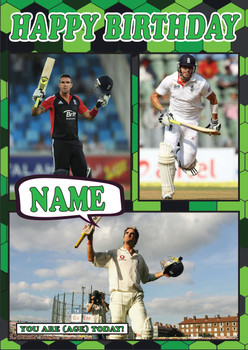 Kevin Pietersen Celebrity Fan Birthday Card