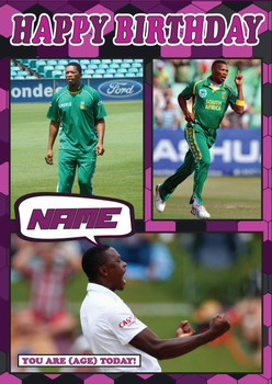 Makhaya Ntini Celebrity Fan Birthday Card