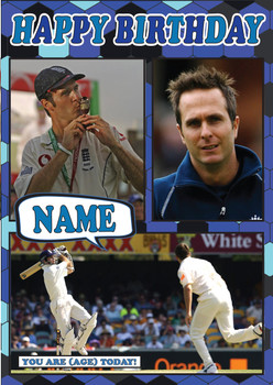 Michael Vaughan Celebrity Fan Birthday Card Michael Vaughan Celebrity Fan Birthday Card