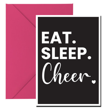 Eat Sleep Cheer Birthday Card Eat Sleep Cheer Birthday Card