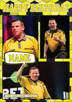 Dave Chisnall Mc1080 Birthday Card Dave Chisnall Mc1080 Birthday Card