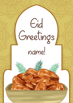 Rm07 Eid Greetings Personalised Card  Birthday Card Rm07 Eid Greetings Personalised Card  Birthday Card