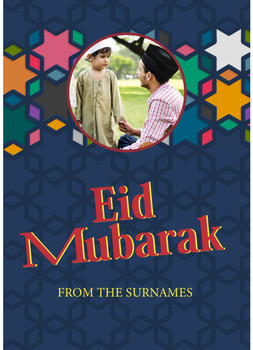 Rm16 Eid Mubarak Family Photo Card  Birthday Card Rm16 Eid Mubarak Family Photo Card  Birthday Card