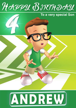 321 Penguins 1 Kidshows Birthday Card