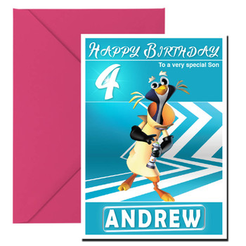 321 Penguins 6 Kidshows Birthday Card