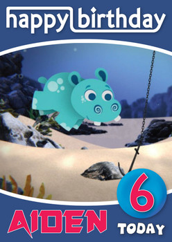 Abadas 5 Kidshows Birthday Card Abadas 5 Kidshows Birthday Card