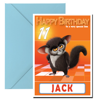 All Hail King Julien 6 Kidshows Birthday Card