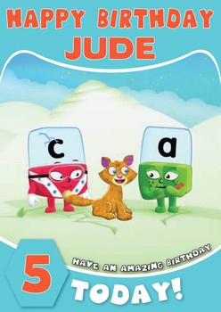 Alphablocks 2 Kidshows Birthday Card Alphablocks 2 Kidshows Birthday Card
