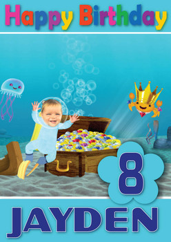 Baby Jake 5 Kidshows Birthday Card