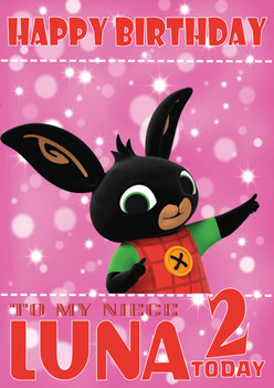 Bing 8 Kidshows Birthday Card Bing 8 Kidshows Birthday Card