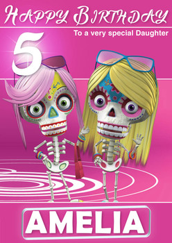 Caspers Scare School 4 Kidshows Birthday Card