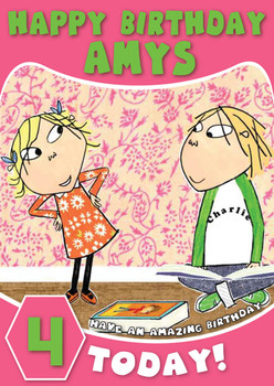 Charlie And Lola 8 Kidshows Birthday Card Charlie And Lola 8 Kidshows Birthday Card
