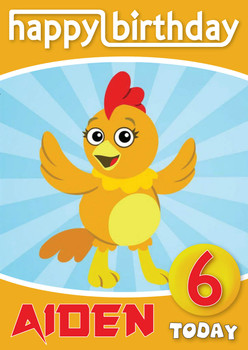 Chica Show 1 Kidshows Birthday Card Chica Show 1 Kidshows Birthday Card