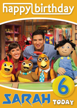 Chica Show 8 Kidshows Birthday Card Chica Show 8 Kidshows Birthday Card