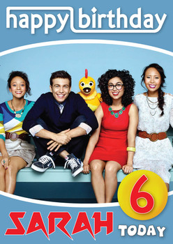 Chica Show 9 Kidshows Birthday Card Chica Show 9 Kidshows Birthday Card