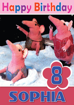 Clangers 4 Kidshows Birthday Card