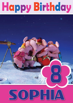 Clangers 5 Kidshows Birthday Card