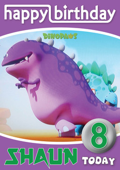 Dinopaws 10 Kidshows Birthday Card