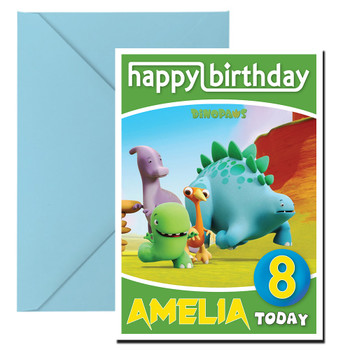 Dinopaws 2 Kidshows Birthday Card