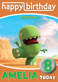 Dinopaws 3 Kidshows Birthday Card