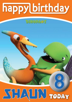 Dinopaws 6 Kidshows Birthday Card