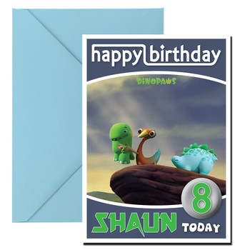 Dinopaws 9 Kidshows Birthday Card Dinopaws 9 Kidshows Birthday Card