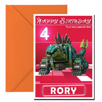 Dinotrux 10 Kidshows Birthday Card