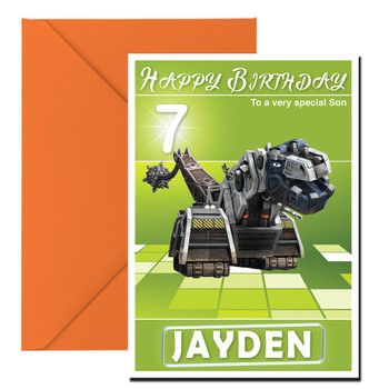 Dinotrux 2 Kidshows Birthday Card
