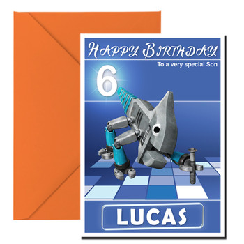Dinotrux 6 Kidshows Birthday Card Dinotrux 6 Kidshows Birthday Card