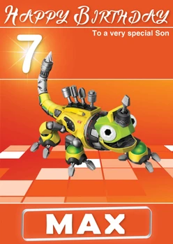 Dinotrux 7 Kidshows Birthday Card