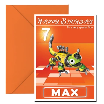 Dinotrux 7 Kidshows Birthday Card