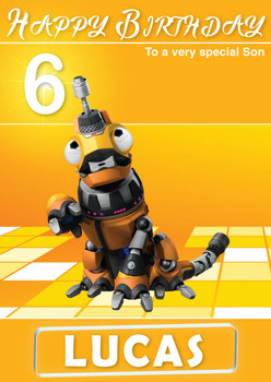 Dinotrux 8 Kidshows Birthday Card