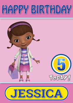 Doc Mcstuffins 1 Kidshows Birthday Card