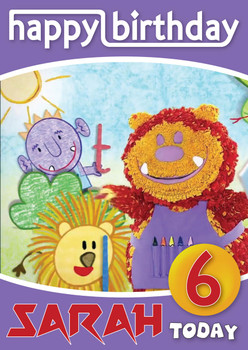 Get Squiggling 2 Kidshows Birthday Card