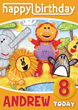 Get Squiggling 6 Kidshows Birthday Card